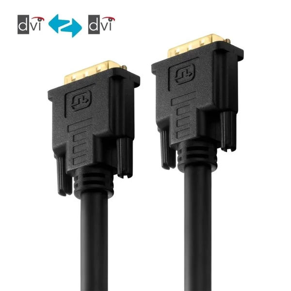 Zertifiziertes 2K DVI-Kabel - schwarz, 10.0m