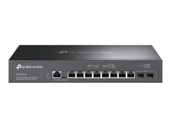 TP-LINK Switch SG3210X-M2 8-Port Managed L2+ 8x 2.5G Ports, 2x 10G SFP+ Slots