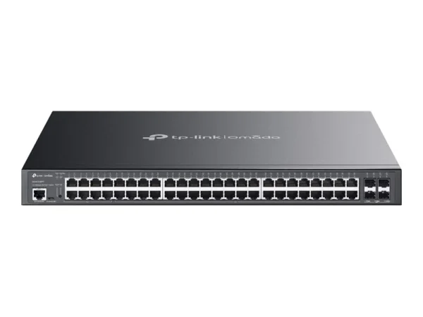 TP-LINK Switch SG3452XMPP 48xGBit/4x 10 GE SFP+ 8x PoE++ (750W) Managed Omada, L2+, Rack Mountable