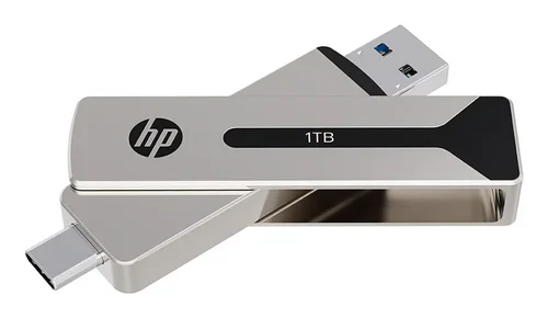 HP USB-C & Typ-A 3.2  1TB  SSD Steel Flash Drive 911Pro