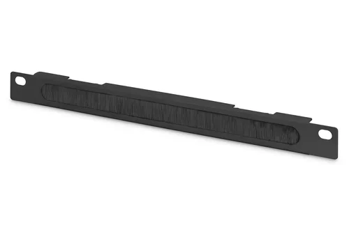 10IN CABLE MANAGEMENT PANEL 0.5UCABLEBRUSH 22X254X12MM BLACK
