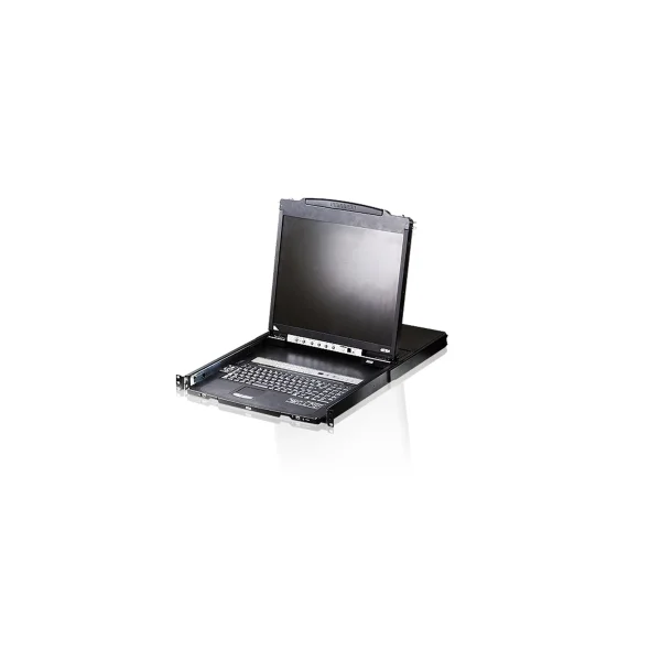 ATEN CL5808N DE Dual Rail KVM-Switch 8-Port, 19"-LCD (PS/2-USB VGA) DE-Layout