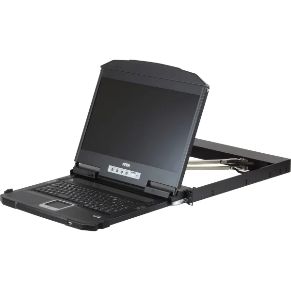ATEN CL3800NW CH Kurze Dual-Rail 18,5"-LCD-Konsole (USB HDMI DVI VGA) CH-Layout