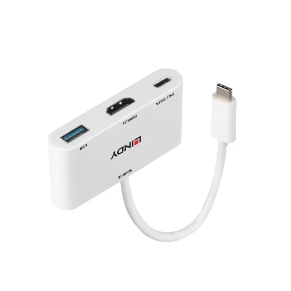 USB 3.2 Typ C auf HDMI Konverter mit USB Typ A Anschluss und Power Delivery