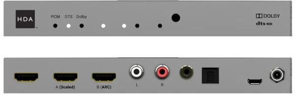 4K HDMI Downscaler mit Dolby Audio® und DTS-HD® Stereo Audio Downmixing