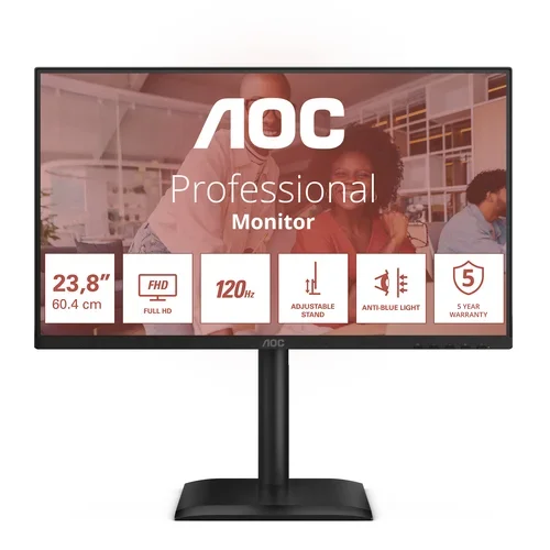 AOC 24E4CV - 24IN FULL HD 1920X1080 120 HZ HDMI 1.4 DISPLA
