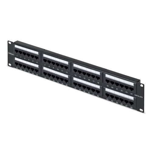 48-PORT 2U CAT6 PATCH PANEL