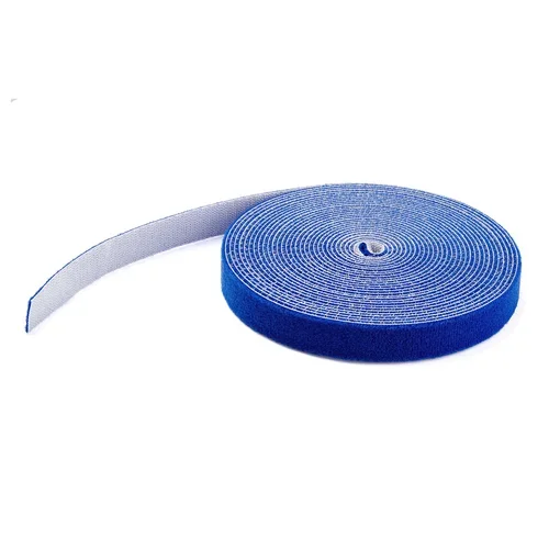 HOOK AND LOOP ROLL 25FT. - BLUE - REUSABLE