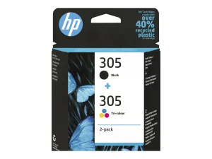HP 305 2-Pack Tri-color/Black Original