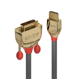 15m HDMI an DVI Kabel, Gold Line