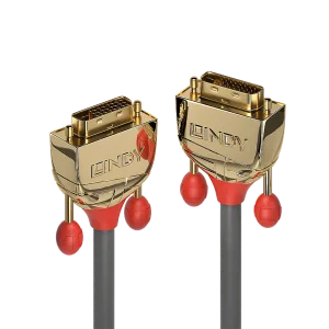 1m DVI-D Dual Link Kabel, Gold Line