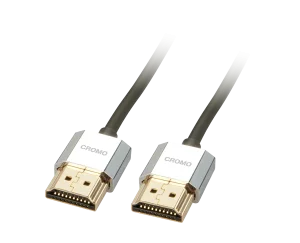 CROMO® Slim High-Speed-HDMI-Kabel mit Ethernet, Typ A/A, 1m