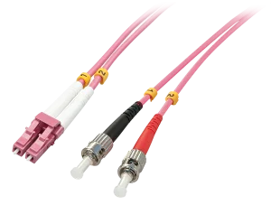 LWL-Duplexkabel LC/ST OM4 1m