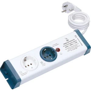 BACHMANN Überlastschutz-Steckdosenleiste, 2-fach