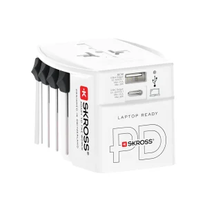 Skross MUV USB AC30PD White Retail, Weltweit
